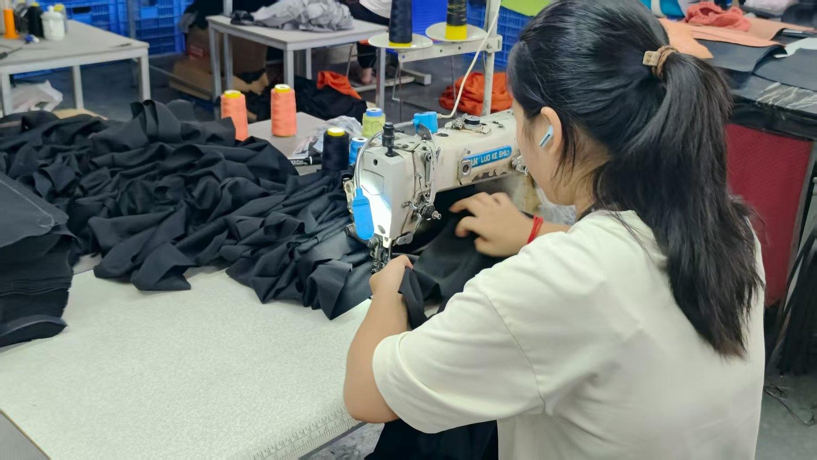 ErgoSeat sewing workshop on the production line
