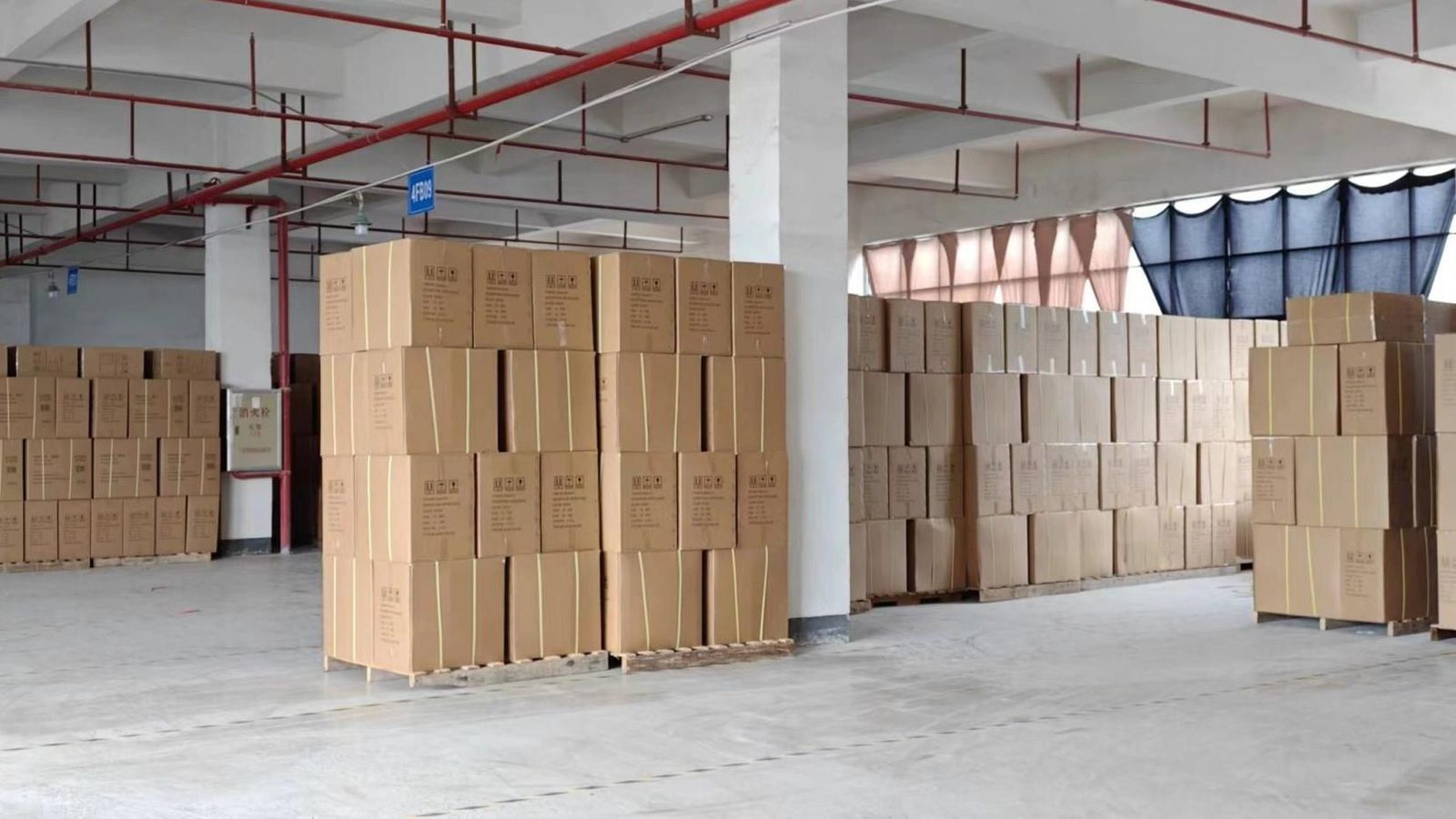 Finished ErgoSeat chairs packed and ready for shipment