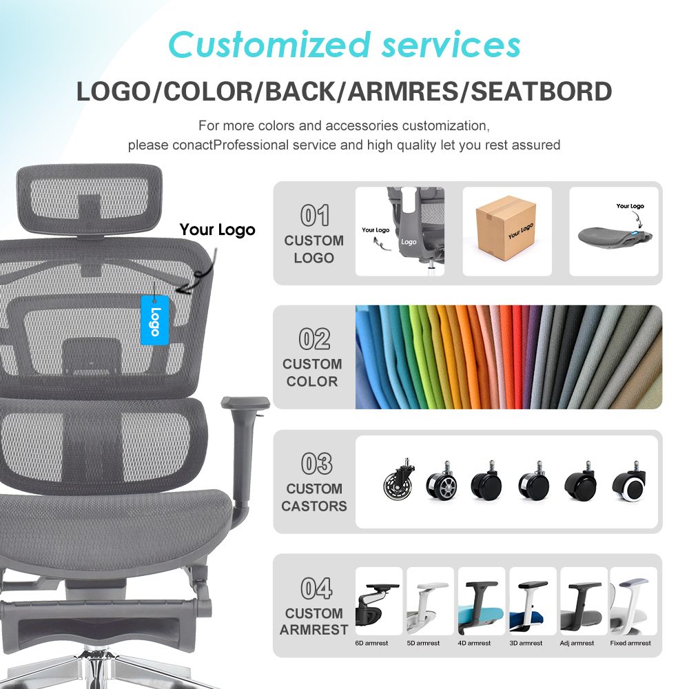 E111(full mesh,gray,footrest) detail — 6