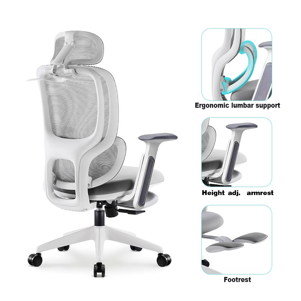 E6670-H(White,footrest,升降扶手) detail detail shot
