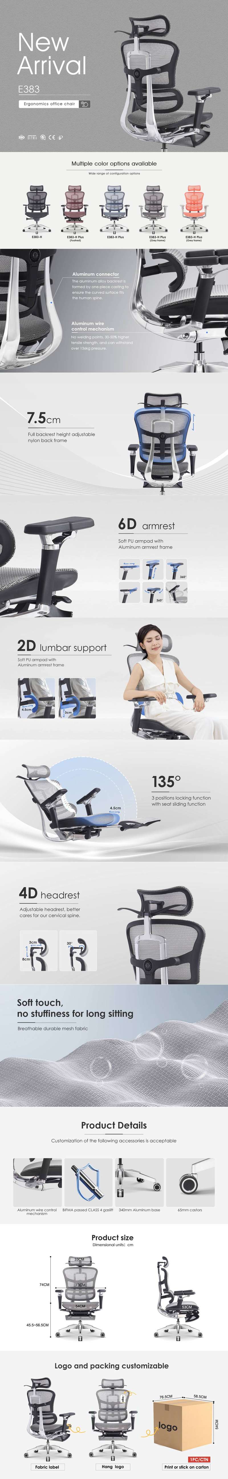 E383-H Plus (footrest) detail — 1