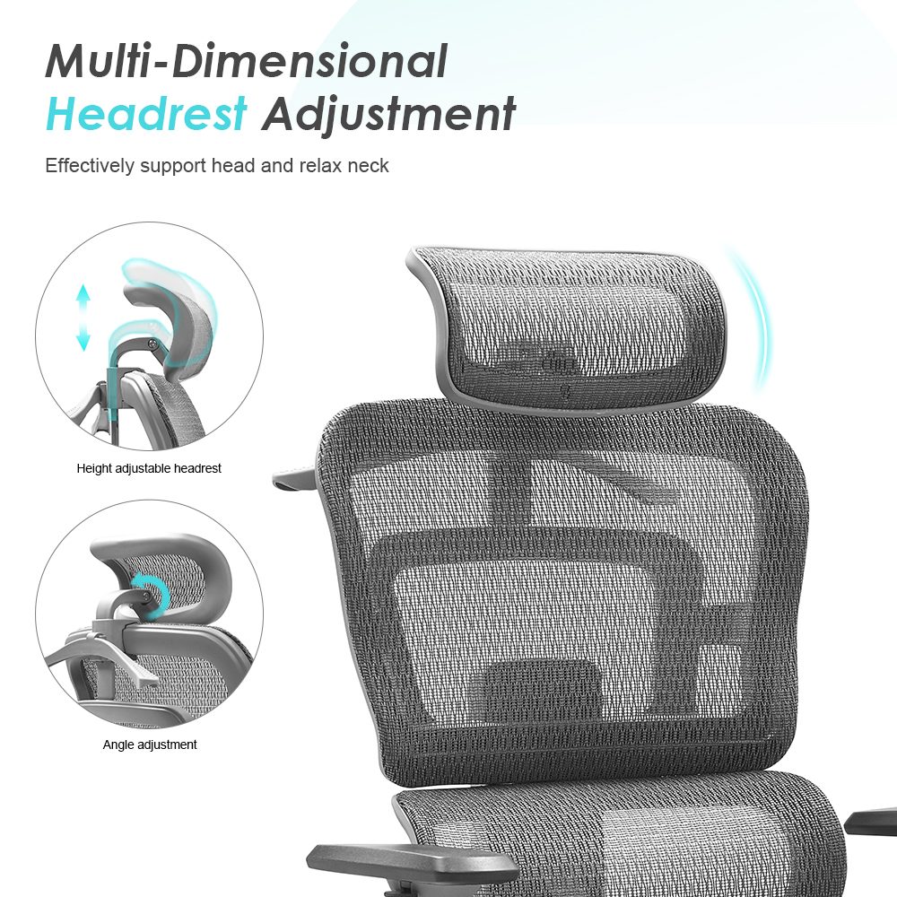 E111-H (full mesh,grey frame) detail — 4