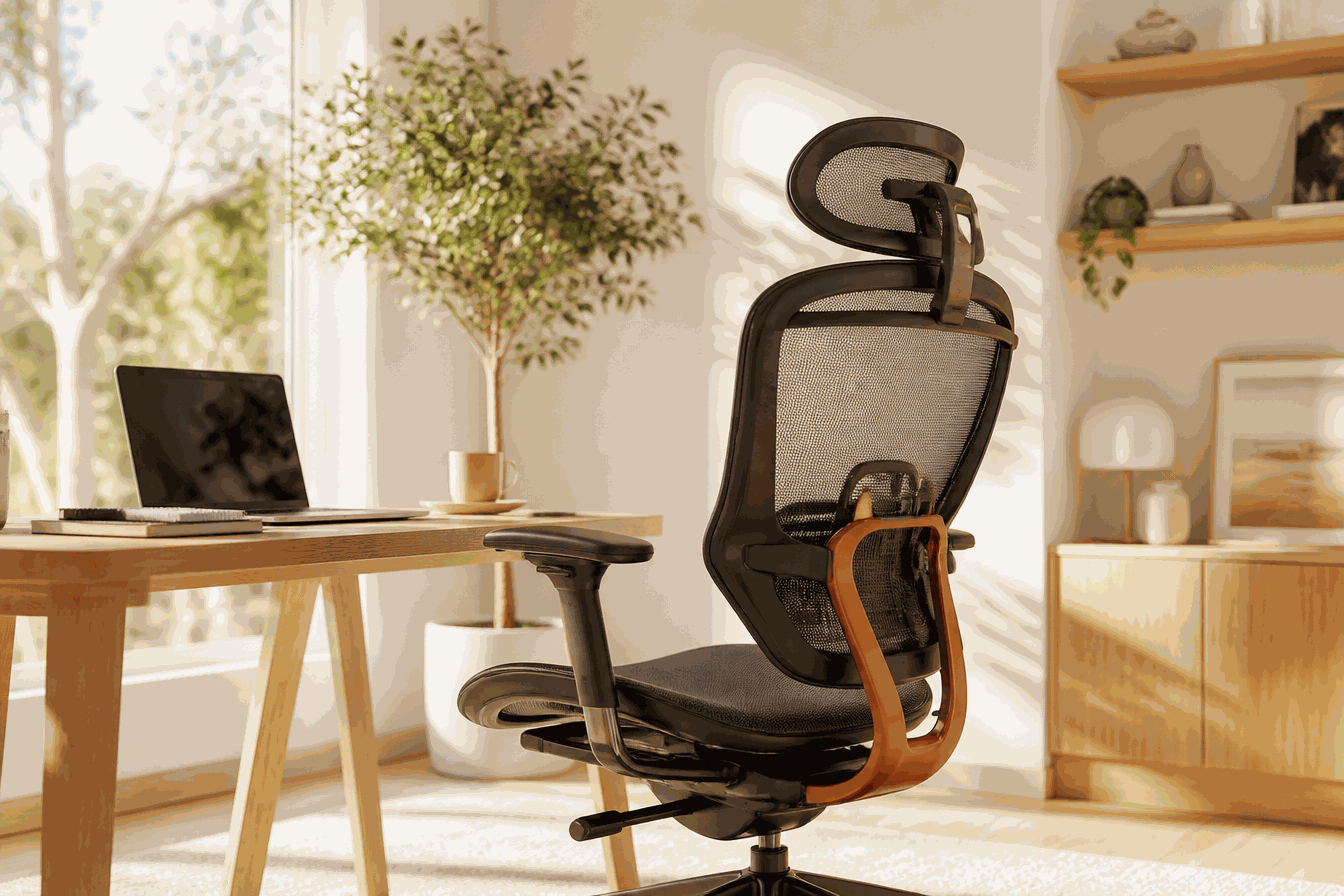 ErgoSeat massage chair — home office scene