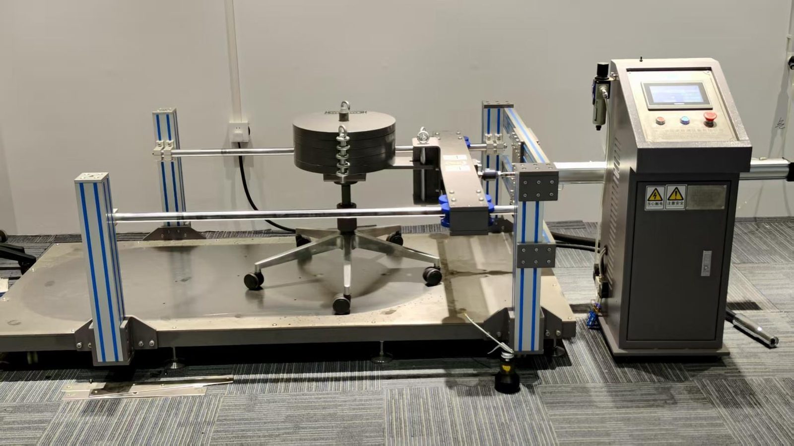 Caster durability testing machine